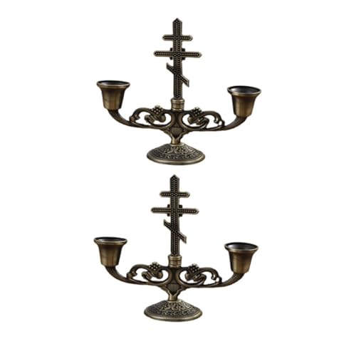Gatuida 2 Stück Vintage Doppel Kerzenhalter aus Doppelköpfiger Kerzenständer im Retro Design Stabiles Zinklegierungs Material Dekorativer Tischkerzenhalter für Partys Hochzeiten und Gatuida 2 Stück Vintage Doppel Kerzenhalter aus Doppelköpfiger Kerzenständer im Retro Design Stabiles Zinklegierungs Material Dekorativer Tischkerzenhalter für Partys Hochzeiten und von Gatuida