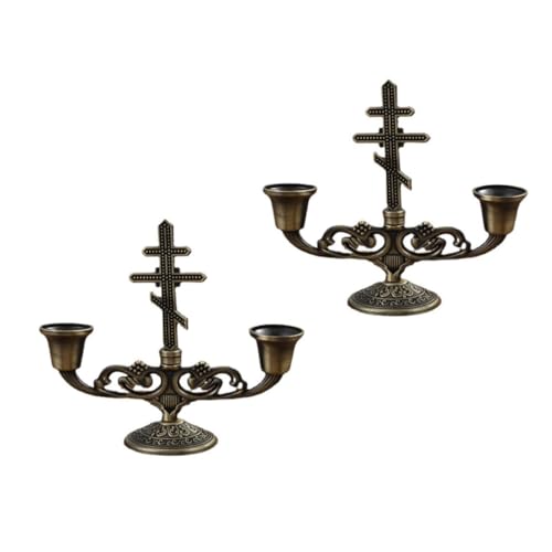 Gatuida 2 Stück Vintage Kerzenständer aus Doppelköpfiger Kerzenhalter Eleganter Dekorativer Kerzenleuchter für Wohn und Schlafzimmer Stilvolle Tischdekoration für Party und Hochzeit Gatuida 2 Stück Vintage Kerzenständer aus Doppelköpfiger Kerzenhalter Eleganter Dekorativer Kerzenleuchter für Wohn und Schlafzimmer Stilvolle Tischdekoration für Party und Hochzeit von Gatuida