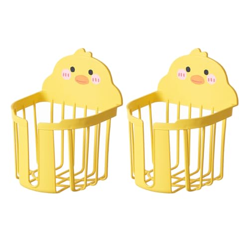 Gatuida 2 Stück Wandmontierter Toilettenpapierhalter Bohren Platzsparendes Wc Rollenregal mit Ablagefach Langlebiger Leichter Toilettenpapierspender für Bad und Toilette von Gatuida