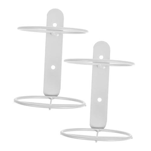 Gatuida 2 Stück Wandmontiertes Weinregal Weiß Metall Einzelne Rotweinflaschenhalter Robuster Flaschenhalter Wanddisplay Platzsparend Modernes Design Für Küche Bar Wohnzimmer von Gatuida