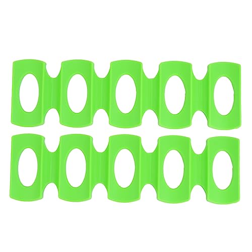 Gatuida 2 Stück Weinflaschenmatte Halter faltbar Gestell Beer Pads weinflaschenregal Drink Holder Bier wasserflasche kann Getränkeaufbewahrung Stapelmatte für Flaschen Kieselgel Green von Gatuida