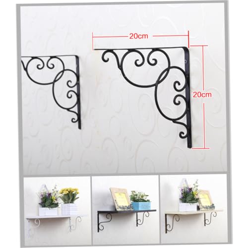 Gatuida 2 Stück Weiße Wandhalterungen aus Robustem Eisen Floral Geformte Dreieck regalträger für Bücherregal Regalbrett und Set top box Inklusive Schrauben zur Einfachen Montage Gatuida 2 Stück Weiße Wandhalterungen aus Robustem Eisen Floral Geformte Dreieck regalträger für Bücherregal Regalbrett und Set top box Inklusive Schrauben zur Einfachen Montage von Gatuida