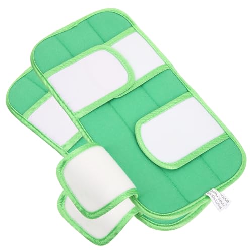 Gatuida 2 Stück Wiederverwendbare Mop Ersatzpads Mikrofaser Wischmoppbezug Waschbar für Bodenwischer Geeignet Saugstark Schonend für Versiegelte Böden Feucht Trocken Verwendbar von Gatuida