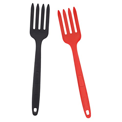 Gatuida 2 Stück Wiederverwendbare Silikon Küchengabel Hitzebeständig Spülmaschinengeeignet Weiches Material Kratzfest für Pasta Kochen und Tägliche Nutzung Gatuida 2 Stück Wiederverwendbare Silikon Küchengabel Hitzebeständig Spülmaschinengeeignet Weiches Material Kratzfest für Pasta Kochen und Tägliche Nutzung von Gatuida