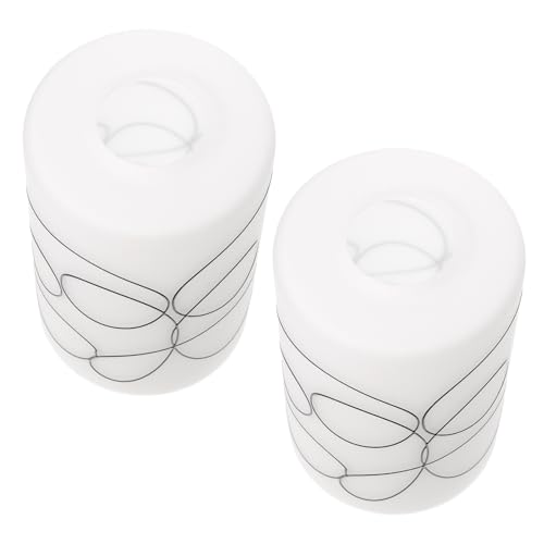 Gatuida 2 Stück Zylindrische Glasschirme Ersatzlampenschirm für Pendelleuchte Wandlampe Moderner Stil Langlebiges Glas Lampenschirm Zubehör für Kronleuchter und Akzentbeleuchtung von Gatuida