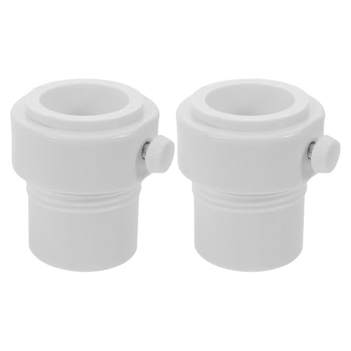 Gatuida 2 stücke Pool Regenschirm Stabilisator Adapter Gewinde Adapter Hülsen Pool Regenschirm Pole Stabilisator Für Outdoor Terrasse Weiß von Gatuida