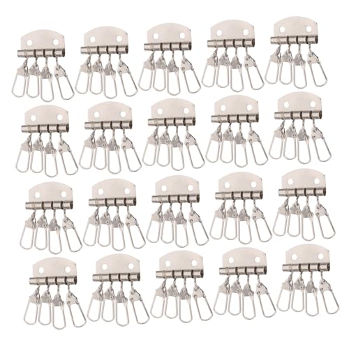 Gatuida 20 Stück Retro Schlüsselhalter mit Haken Robuste Metall Schlüsselring Clips für Wand Organizer für Zuhause Büro und Taschen Stilvolle Aufbewahrungslösung von Gatuida