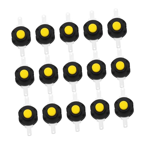 Gatuida 20 Stück Selbstsichernder Micro Push Button Schalter für Taschenlampen mit Kunststoff Aluminiumgehäuse Langlebig Präzise Steuerung für Outdoor und Notfallgebrauch von Gatuida