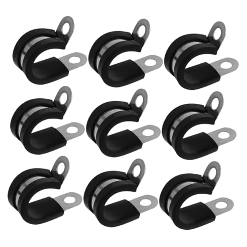 Gatuida 20 Stück Teiliges Kabelschellen aus Edelstahl mit Gummipuffer Schraubverschluss Rostfrei und Korrosionsbeständig Flexibel und Wiederverwendbar für Auto Industrie und Haushalt von Gatuida