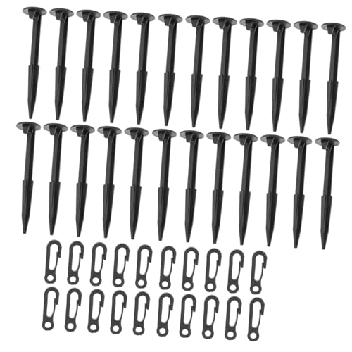 Gatuida 20 Stück Teiliges Kunststoff Erdanker für Zelte und Outdoor Wetterfeste Stabile Bodenheringe mit Clips Leicht Rostfrei für Unkrautvlies und Gartendekoration Vielseitig Einsetzbar von Gatuida