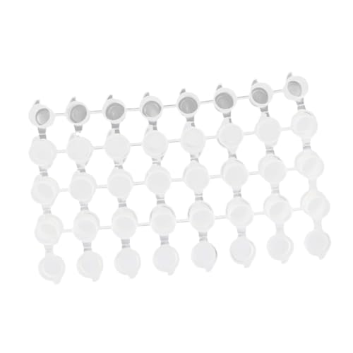 Gatuida 20 Stück Teiliges Pigment Verbundene Klare Aufbewahrungsbox mit Deckel Leicht Transparent Mini Farbtöpfe für Aquarell Ölmalerei Künstler von Gatuida
