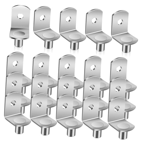 Gatuida 20 Stück Teiliges Regalbodenträger aus Robustem Metall Förmige Schrankbodenhalter für Einlegeböden Hohe Tragkraft Vielseitig Einsetzbar für Küchen Bad und Büroschränke Einfache von Gatuida