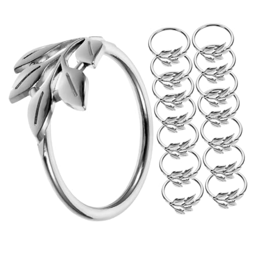 Gatuida 20 Stück Teiliges Serviettenringe aus Metall in Silber Stilvolle Wiederverwendbare Tischdeko für Hochzeit Dinner und Party Kreative Serviettenhalter Robust und Langlebig von Gatuida