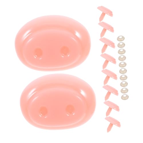 Gatuida 20 Stück Teiliges Set Kunststoff Sicherheitsnasen für Plüschtiere Rosa Schweinenasen mit Unterlegscheiben DIY Amigurumi Puppenzubehör für Puppen und Kuscheltierherstellung Gatuida 20 Stück Teiliges Set Kunststoff Sicherheitsnasen für Plüschtiere Rosa Schweinenasen mit Unterlegscheiben DIY Amigurumi Puppenzubehör für Puppen und Kuscheltierherstellung von Gatuida