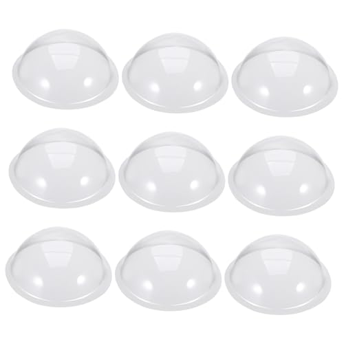 Gatuida 20 Stück Teiliges Transparente PVC Halbkuppeln für DIY Bastelprojekte Langlebige Halbrunde Kunststoffkuppeln für Miniaturlandschaften Heimdekoration und Süßigkeitenhalter von Gatuida