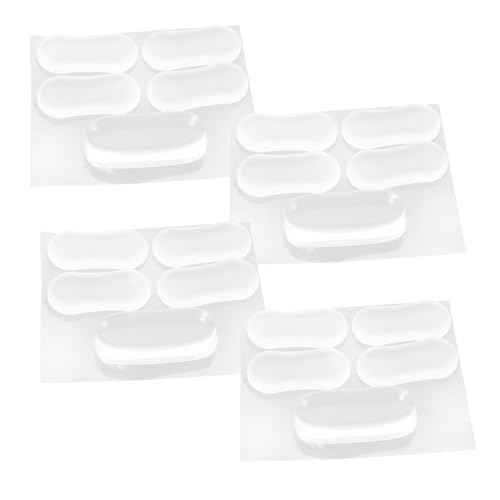 Gatuida 20 Stück Teiliges Transparente Toilettensitz Dämpfungspads mit Selbstklebender Montage Geräuschreduzierende Wc Sitz Polster für Familie Hotel Schule Langlebige Wc Sitz Dichtungen von Gatuida