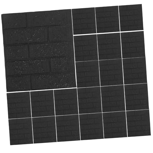 Gatuida 20 Stück Wandpaneele Selbstklebend Schwarz Wasserdichtes Wohnzimmer Wandaufkleber Steinoptik Dekor Entfernbare Tapete für Küche Bad Türen Gatuida 20 Stück Wandpaneele Selbstklebend Schwarz Wasserdichtes Wohnzimmer Wandaufkleber Steinoptik Dekor Entfernbare Tapete für Küche Bad Türen von Gatuida