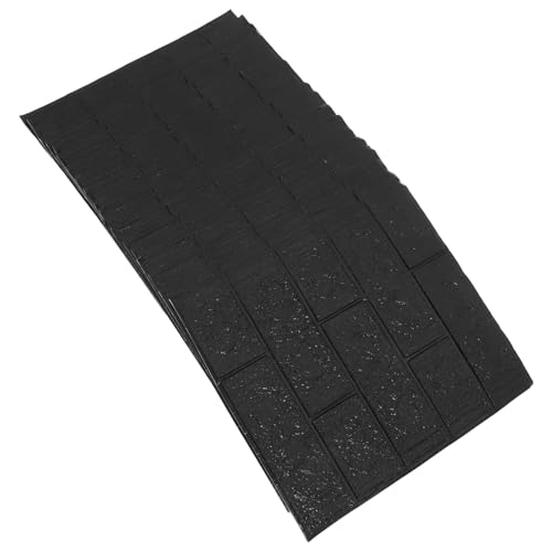 Gatuida 20 Stück Wandpaneele Selbstklebend Schwarze Steinoptik Wandaufkleber für Wohnzimmer Wanddekor Peel Stick Tapete Einfach Anzubringen Entfernt Ohne Rückstände von Gatuida