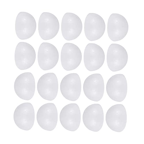 Gatuida 200 Stück Halbkugel Aus Schaumstoff Halbkugeln Halbkugel Aus Styropor Schaumkreise Halbkugel Aus Polystyrol Kind Ball-Modell Große Halbkugel Mini-schaumkugeln Halbes Handwerk Weiß von Gatuida