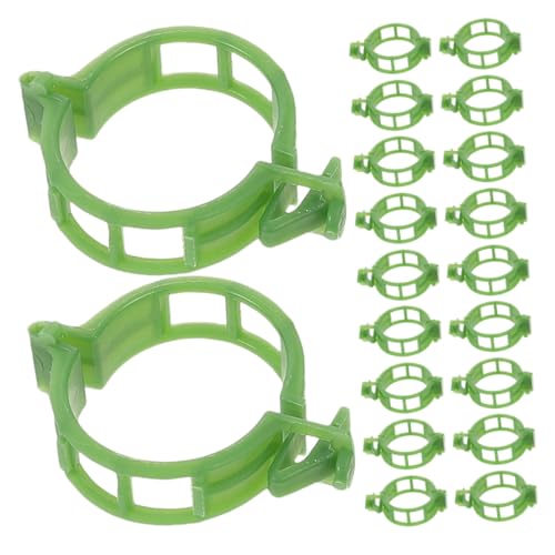 Gatuida 200 Stück Pflanzenclips für Tomaten Robuste Wiederverwendbare Klammern mit Rundem Design zur Stabilen Pflanzenbefestigung für Gewächshaus Balkon und Gartenpflege von Gatuida