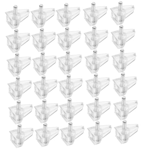 Gatuida 200 Stück Transparente Regalbodenträger ohne Schulter aus Kunststoff Stabile Einlegeboden Halter für Schränke Bücherregale Küchen Badmöbel Werkzeuglose Montage Vielseitig Gatuida 200 Stück Transparente Regalbodenträger ohne Schulter aus Kunststoff Stabile Einlegeboden Halter für Schränke Bücherregale Küchen Badmöbel Werkzeuglose Montage Vielseitig von Gatuida