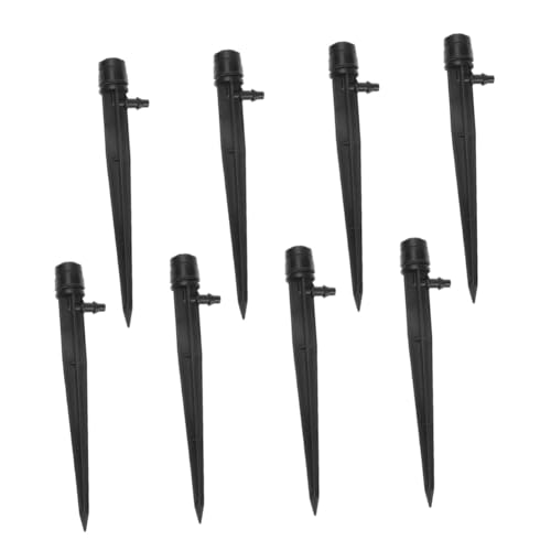 Gatuida 24 Stück Automatisches Pflanzenbewässerungssystem Teiliges mit Einstellbarem Wasserfluss Tropfer Hoher Rundstrahl Erdspieß Bewässerungswerkzeug für Garten Gewächshaus Schwarz von Gatuida