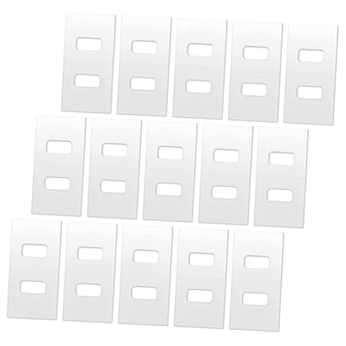 Gatuida 24 Stück Teiliges PVC Vertikaljalousien Reparaturclips Transparente Selbstklebende Fensterlamellen Reparaturstreifen Starke Haftung Langlebiger Ersatz für Jalousien von Gatuida
