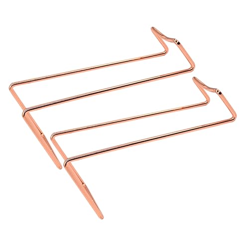 Gatuida 2Stücke Moderner Weinhalter Aus Metall Eleganter Weinflaschenständer Roségold Stilvolles Weinregal Für Zuhause Und Bars Für Einzelflaschenpräsentation von Gatuida