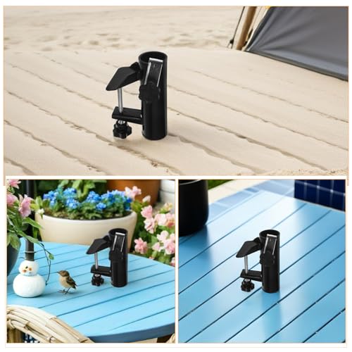 Gatuida 2er-Set Sonnenschirmhalter: Einfache Montage – Halterung zur Befestigung am Geländer – Optimiert Terrasse und Schattenbereich von Gatuida