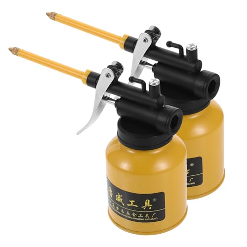 Gatuida 2stücke Hochdruck-ölkannenpumpe Mit Ölflasche Flexibles Öl Geeignet Für Flüssigkeitshandhabung Öleinspritzung Und Schmierung Langlebiges Material Verschleißfest Schlagfest von Gatuida
