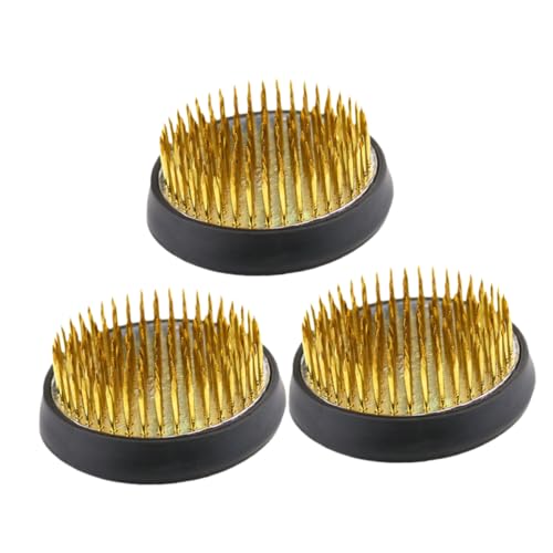 Gatuida 3 STÜCKE Teiliges Runde Blumensteckigel aus Messing mit Gummihülle Präzise Anordnungshilfe für Ikebana Einsetzbar für Vasen Sträuße und Dekorationen Zuhause und Professionell Gatuida 3 STÜCKE Teiliges Runde Blumensteckigel aus Messing mit Gummihülle Präzise Anordnungshilfe für Ikebana Einsetzbar für Vasen Sträuße und Dekorationen Zuhause und Professionell von Gatuida