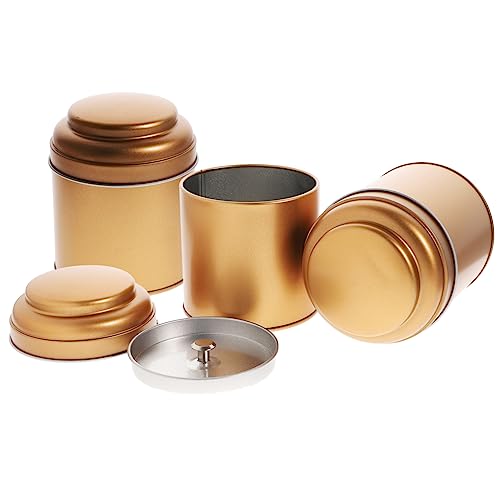 Gatuida 3 Stück Aromatherapie-Wachs Dose Teesieb Tee Blechdose Übernacht-Hafer-Behälterglas vorratsbehälter aufbewahrungsbehälter Duftkerzendosen Kaffee Blechdose Weißblech Golden Gatuida 3 Stück Aromatherapie-Wachs Dose Teesieb Tee Blechdose Übernacht-Hafer-Behälterglas vorratsbehälter aufbewahrungsbehälter Duftkerzendosen Kaffee Blechdose Weißblech Golden von Gatuida