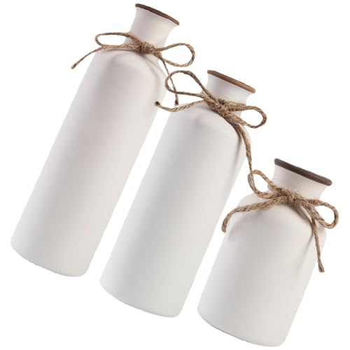 Gatuida 3 Stück Kleine Keramikvase Set Teiliges Rustikales Blumenvase Set für Tischdekoration im Modernen Bauernhaus Stil für Wohnzimmer und Blumenarrangements Gatuida 3 Stück Kleine Keramikvase Set Teiliges Rustikales Blumenvase Set für Tischdekoration im Modernen Bauernhaus Stil für Wohnzimmer und Blumenarrangements von Gatuida