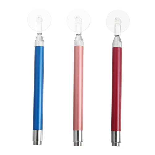 Gatuida 3 Stück Luminous Pen für Nail Art Diamant Malwerkzeug mit Rollspitze Vielseitig für DIY Projekte Bequem zu Bedienen für Anfänger und Profis Lichtfunktion Zufällige von Gatuida