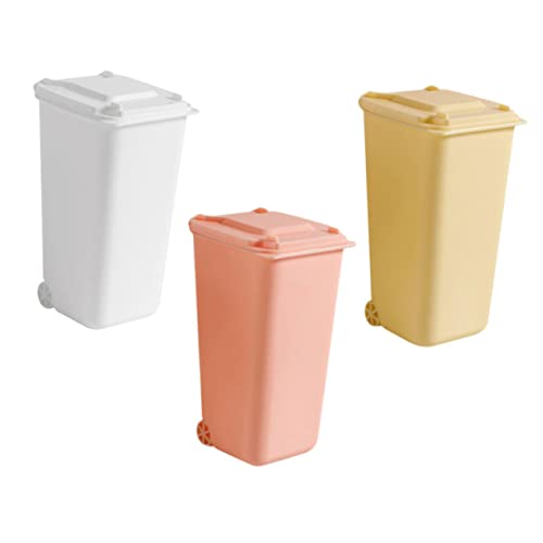 Gatuida 3 Stück Mini Schreibtisch Mülleimer mit Deckel Kompakter Tischabfalleimer für Büro und Zuhause Geruchshemmender Papierkorb Leichter Tragbarer Abfallbehälter Weiß Rosa Gelb Gatuida 3 Stück Mini Schreibtisch Mülleimer mit Deckel Kompakter Tischabfalleimer für Büro und Zuhause Geruchshemmender Papierkorb Leichter Tragbarer Abfallbehälter Weiß Rosa Gelb von Gatuida