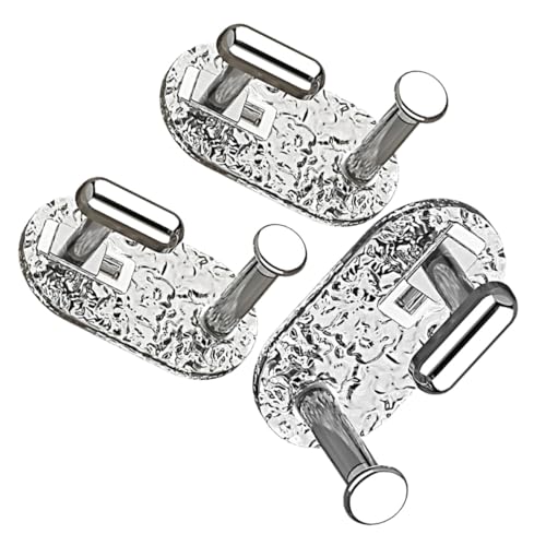 Gatuida 3 Stück Selbstklebende Wandhaken ohne Bohren Wiederverwendbar Kratzfest Platzsparend für Bad Küche Raum zum Aufhängen von Handtüchern und Waschbecken zubehör von Gatuida