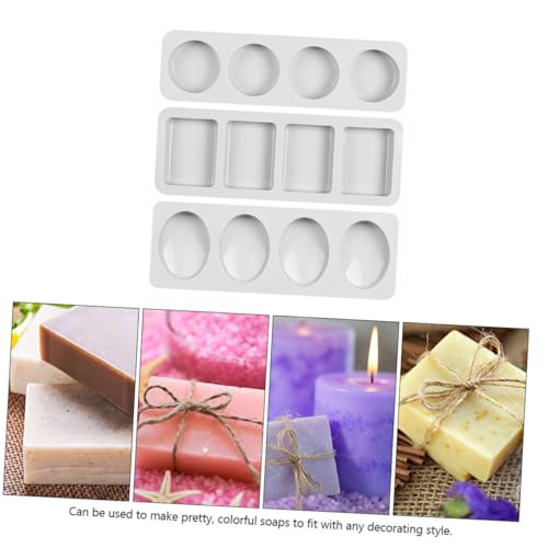 Gatuida 3 Stück Silikonform für Handgemachte Seifen Flexible und Langlebige Seifenformen in Rund Eckig Oval Einfach zu Entformen für DIY Seifenherstellung und Zufällige Zufällige Farbe Gatuida 3 Stück Silikonform für Handgemachte Seifen Flexible und Langlebige Seifenformen in Rund Eckig Oval Einfach zu Entformen für DIY Seifenherstellung und Zufällige Zufällige Farbe von Gatuida