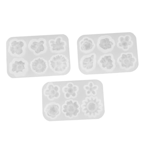 Gatuida 3 Stück Teiliges Daisy Silikonform Langlebige DIY Epoxidharz Formen Handgefertigte Gießformen für Seife Schmuck und Dekoration Sichere Premium silikonqualität Vielseitig für von Gatuida