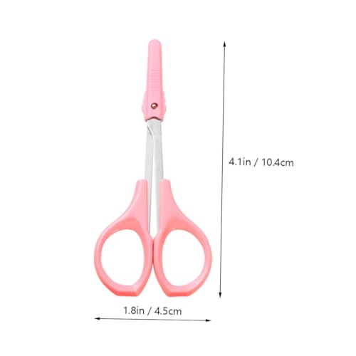 Gatuida 3 Stück Teiliges Edelstahl Beauty Gebogener Gerader und Abgerundeter Schere für Präzises Augenbrauen Wimpernschneiden Sowie Sicheres Nasenhaarschneiden Tragbar für Zuhause und von Gatuida