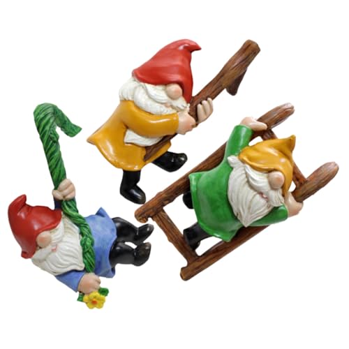 Gatuida 3 Stück Teiliges Gartenzwerg aus Resin Kleine Hängende Zwergfiguren Wetterfeste Gartenornamente für Blumentopf und Baum Dekorative Deko für Terrasse Balkon und Außenbereich Gatuida 3 Stück Teiliges Gartenzwerg aus Resin Kleine Hängende Zwergfiguren Wetterfeste Gartenornamente für Blumentopf und Baum Dekorative Deko für Terrasse Balkon und Außenbereich von Gatuida