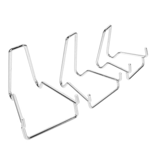 Gatuida 3 Stück Teiliges Metall Display Ständer Stabile und Vielseitige Kristall und Kunsthandwerk Halter Polierte Oberfläche Geeignet für Achat Mineralien und Dekorative Objekte von Gatuida