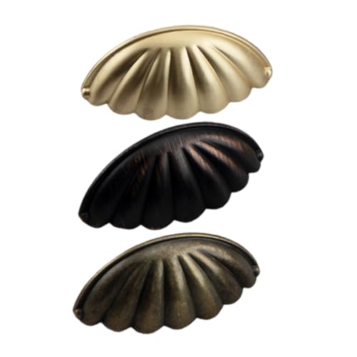 Gatuida 3 Stück Teiliges Metall Schrankgriffe aus Langlebige Vintage Türgriffe für Möbel Kommode und Garderobe Einzigartiges Design Einfache Montage Edle Oberfläche in Gold Orb und von Gatuida