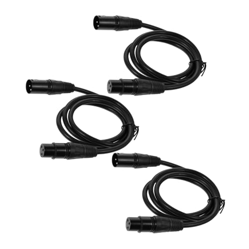 Gatuida 3 Stück Xlr Audio Verlängerungskabel mit Poligem Male Female Stecker Robustes Abgeschirmt für Mixer Mikrofon Lautsprecher Kompatibel mit Soundkonsole und Pa Systemen Gatuida 3 Stück Xlr Audio Verlängerungskabel mit Poligem Male Female Stecker Robustes Abgeschirmt für Mixer Mikrofon Lautsprecher Kompatibel mit Soundkonsole und Pa Systemen von Gatuida
