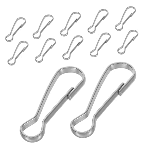 Gatuida 30 Stück Teiliges Edelstahl Flaggenmast Clips Stabile Fahnenmast Zubehör für Garten Outdoor Flaggenhalter mit Festem Schnapphaken für Sicheren Halt und Einfache Befestigung von Gatuida