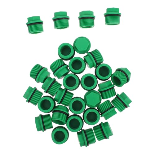 Gatuida 30 Stück Teiliges Ppr Außengewinde Rohrstopfen Garten Schlauch Endkappen Langlebig Wiederverwendbar für Bewässerungssysteme Einfache Installation und Abdichtung von Gatuida