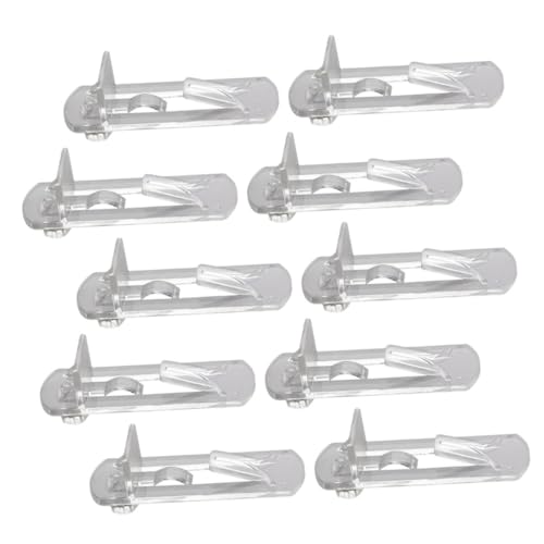 Gatuida 30 Stück Teiliges Transparente Regalstützen aus Hochwertigem Kunststoff Einfach zu Montierende Bodenträger für Glas Holzböden Geeignet für Bücherregale Küchenschränke Vitrinen und von Gatuida