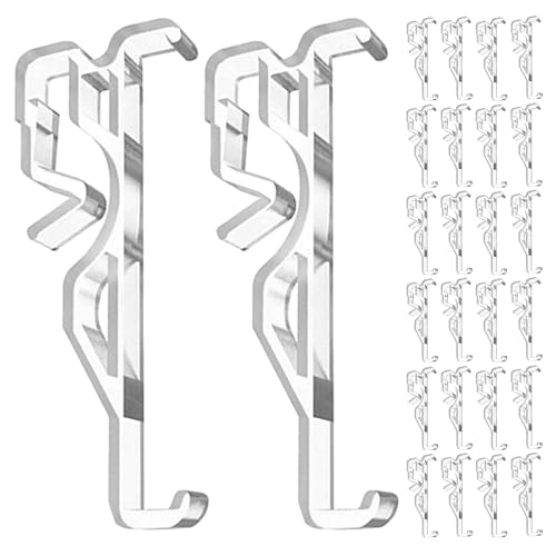 Gatuida 30 Stück versteckte Volant-Clips: transparente Jalousie-Halter-Clips, 6,3 cm – Kunststoff-Vorhanghalter für Fenstervolants, vertikale Jalousien, Vorhangteile Gatuida 30 Stück versteckte Volant-Clips: transparente Jalousie-Halter-Clips, 6,3 cm – Kunststoff-Vorhanghalter für Fenstervolants, vertikale Jalousien, Vorhangteile von Gatuida