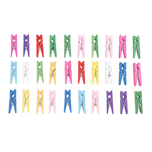 Gatuida 30stücke Mehrfarbige Holzklammern Als Fotoklammern Büroklammern Und Nachrichtenklammern Mini-kleiderklammern Für Dekorationen Bastelarbeiten Und Papierhaken Gatuida 30stücke Mehrfarbige Holzklammern Als Fotoklammern Büroklammern Und Nachrichtenklammern Mini-kleiderklammern Für Dekorationen Bastelarbeiten Und Papierhaken von Gatuida