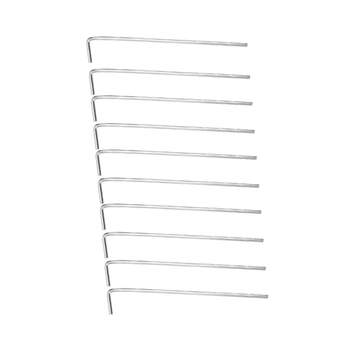 Gatuida 32 Stück Teiliges Zeltheringe aus Robustem Eisen Wetterfeste Erdanker mit Haken zur Sicherung von Zelten Pavillons Planen und Garten Langlebig und Stabil für Outdoor Camping von Gatuida