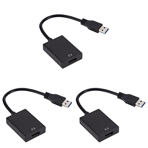 Gatuida 3stücke USB Adapter Video Kabel Konverter Für Pc Laptop Projektor Schwarz Unterstützt Audio Video Einfache Bedienung Treiberfrei Gatuida 3stücke USB Adapter Video Kabel Konverter Für Pc Laptop Projektor Schwarz Unterstützt Audio Video Einfache Bedienung Treiberfrei von Gatuida